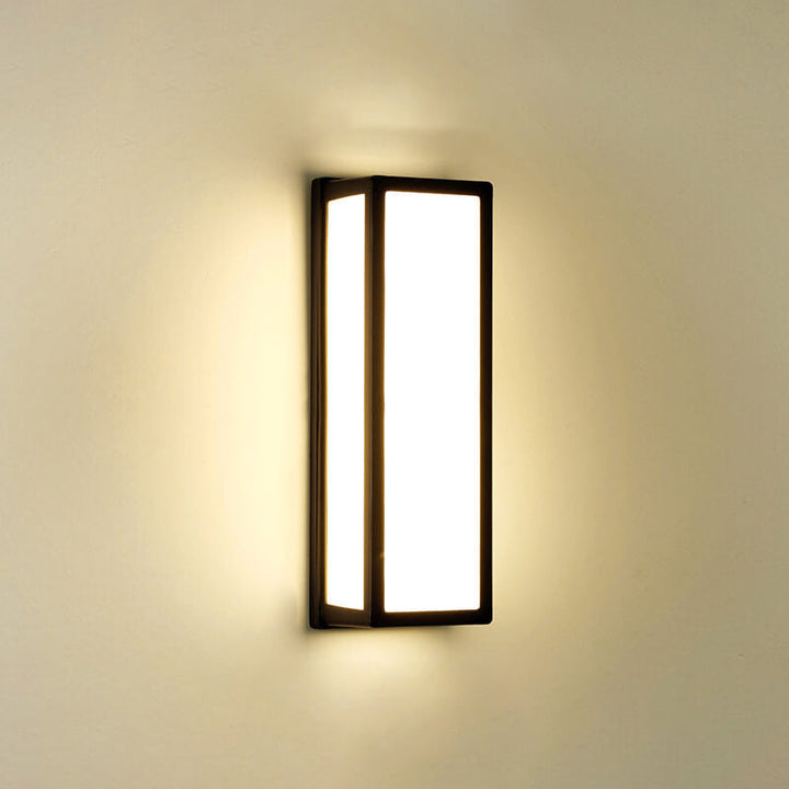 Modern Creative Geometry Aluminum Outdoor Waterproof LED Wall Sconce Lamp | Bowlift