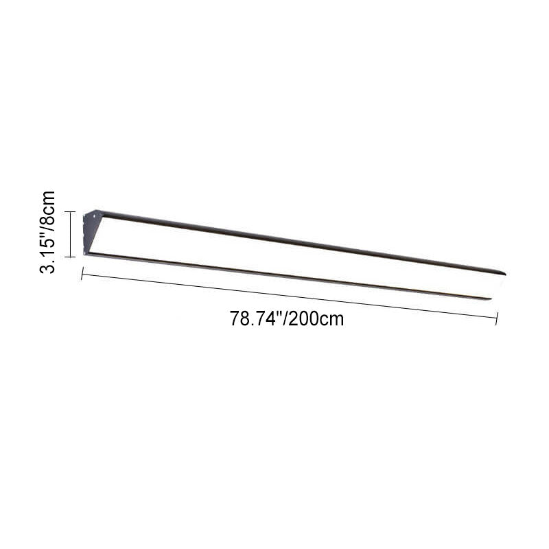 Modern Outdoor Long Bar Aluminum Acrylic Waterproof LED Wall Sconce Lamp | Bowlift