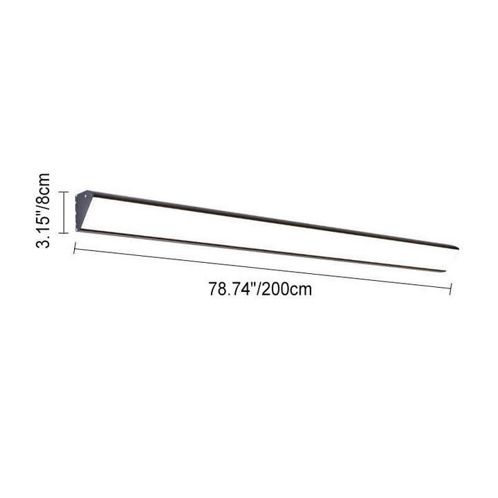 Modern Outdoor Long Bar Aluminum Acrylic Waterproof LED Wall Sconce Lamp | Bowlift