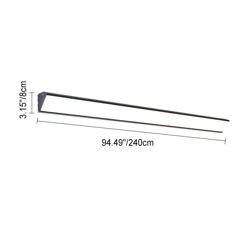 Modern Outdoor Long Bar Aluminum Acrylic Waterproof LED Wall Sconce Lamp | Bowlift
