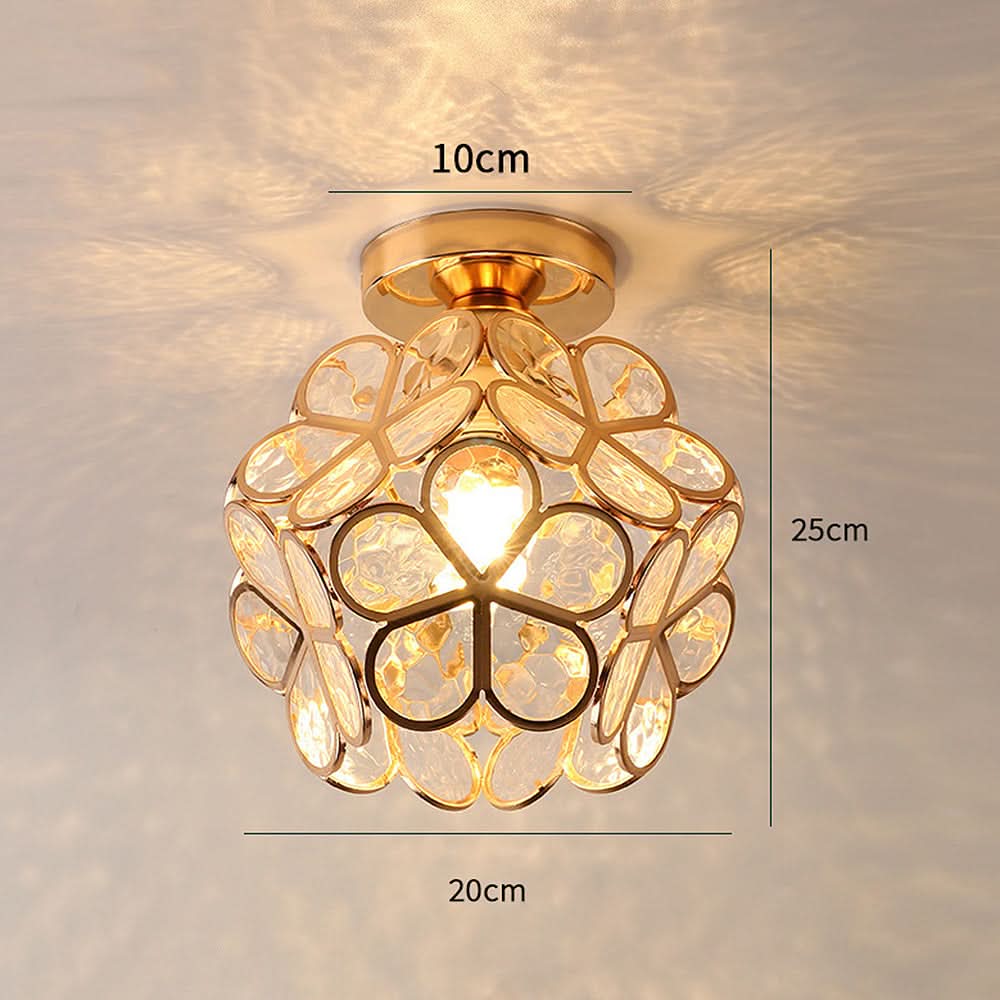 BowLift | Flowers Style Glass Hallway Ceiling Light