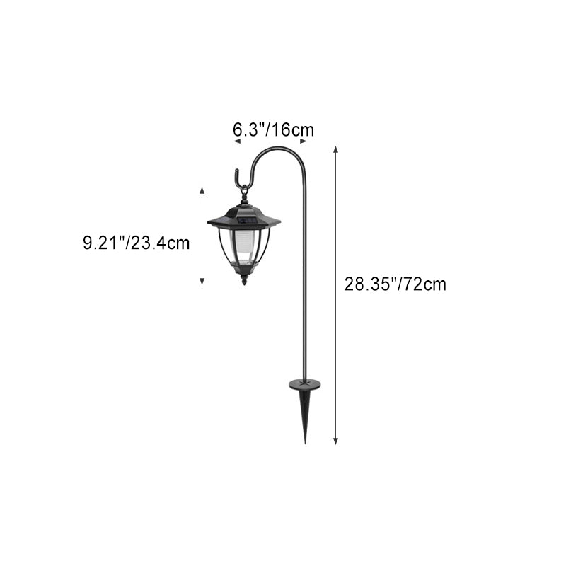 Traditional Farmhouse Waterproof Solar Lanterns Plastic Ground Plug LED Landscape Light For Garden | Bowlift