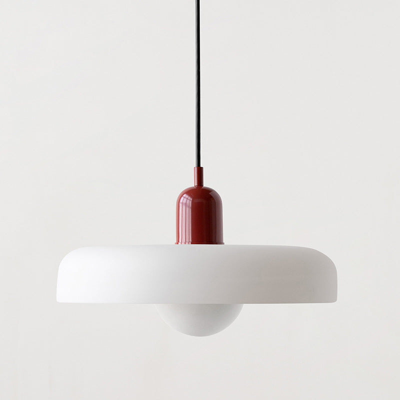BowLift | Coloured Glass Pendant Light – Elegant Bauhaus-Style Hanging Lamp for Living Room & Dining Area