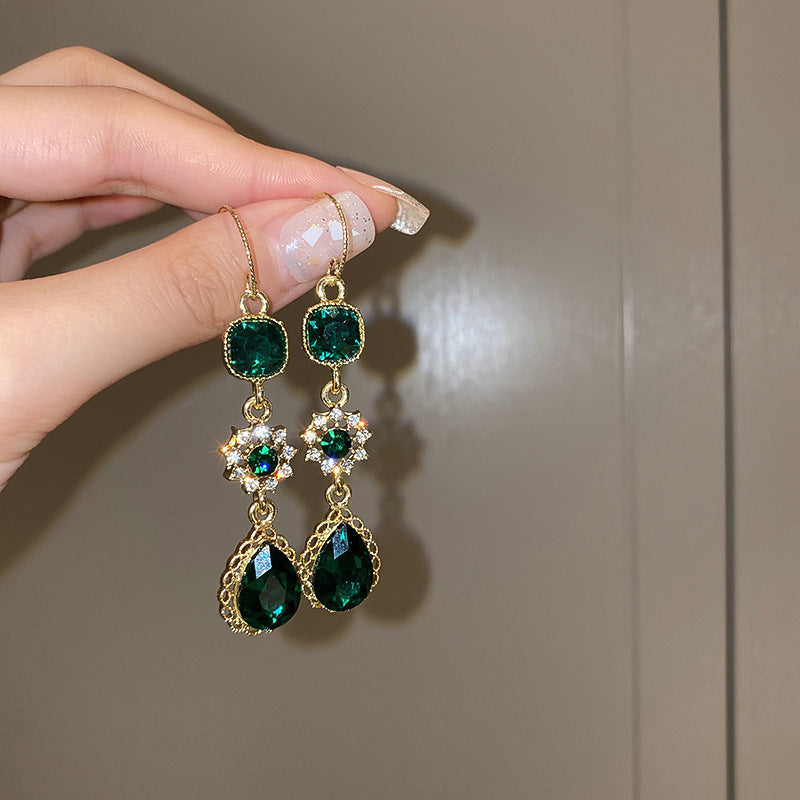 BowLift | Diamond-encrusted Metal Long Tassel Earrings For Women