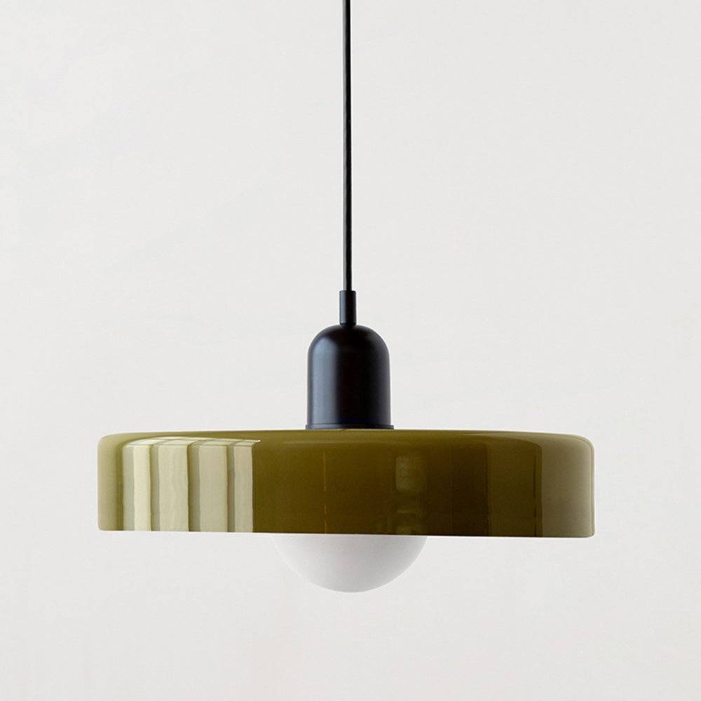 BowLift | Scandi Bauhaus Pendant Light – Stylish Orange Ceiling Lamp for Contemporary Spaces