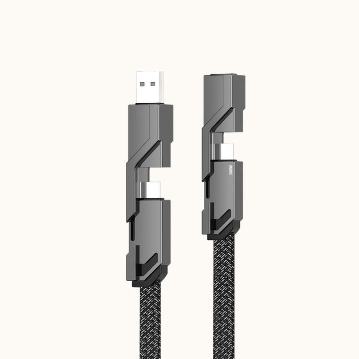 BowLift | 4-in-1 braided anti-tangle charging cable