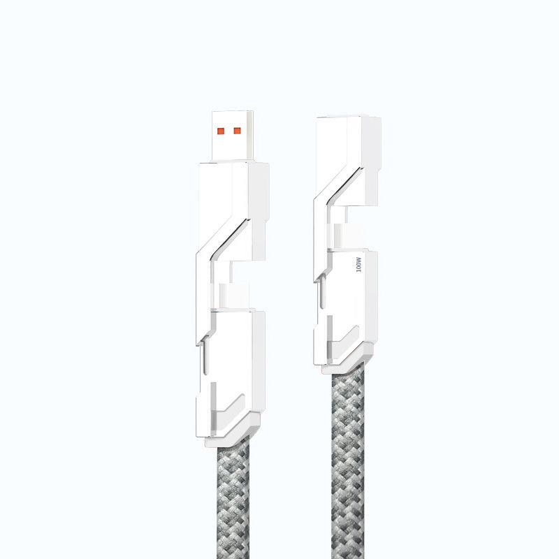 BowLift | 4-in-1 braided anti-tangle charging cable