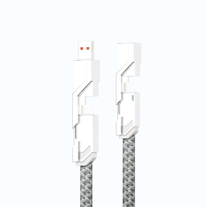 BowLift | 4-in-1 braided anti-tangle charging cable