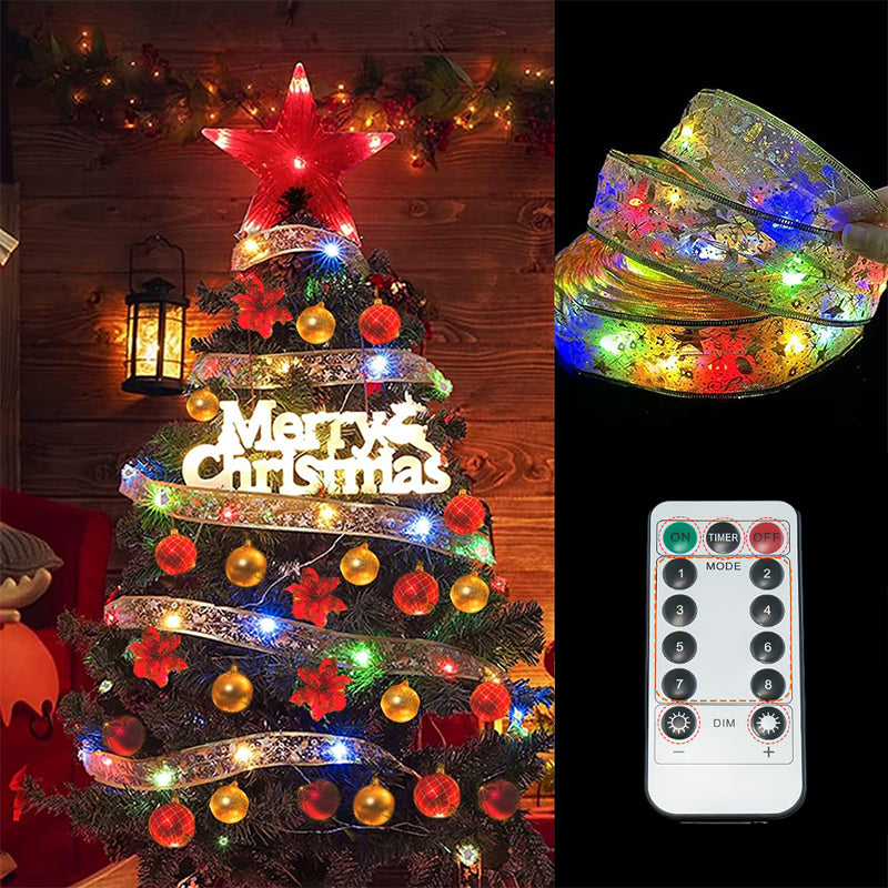 BowLift | Ribbon Christmas tree decorative lights