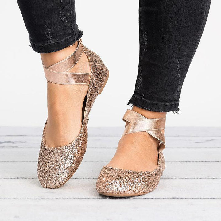 BowLift | Women Pu Nubuck Flat Casual Ballerina Shoes