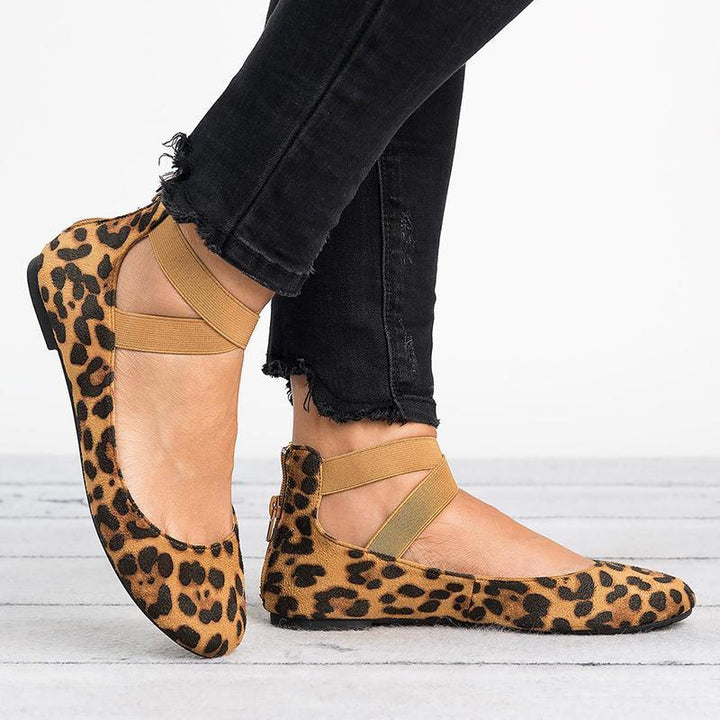 BowLift | Women Pu Nubuck Flat Casual Ballerina Shoes