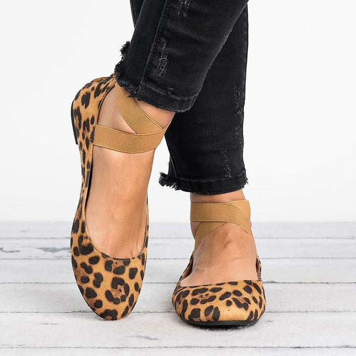 BowLift | Women Pu Nubuck Flat Casual Ballerina Shoes