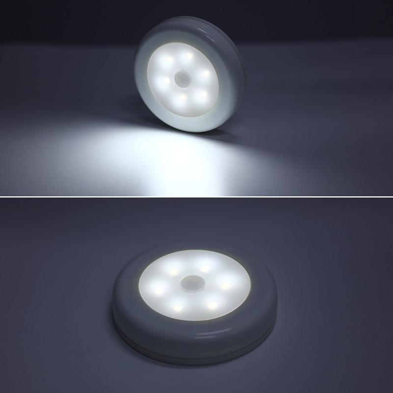 BowLift | IcoolGadgets Infrared PIR Motion Sensor 6 Led Night Light Wireless Detector Light Wall Lamp Light Auto On/Off Closet Battery Power