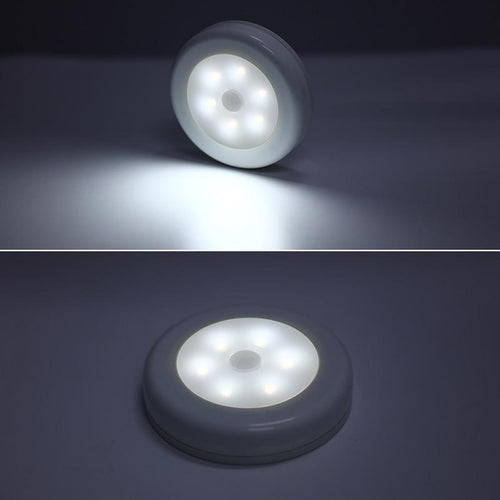 BowLift | IcoolGadgets Infrared PIR Motion Sensor 6 Led Night Light Wireless Detector Light Wall Lamp Light Auto On/Off Closet Battery Power