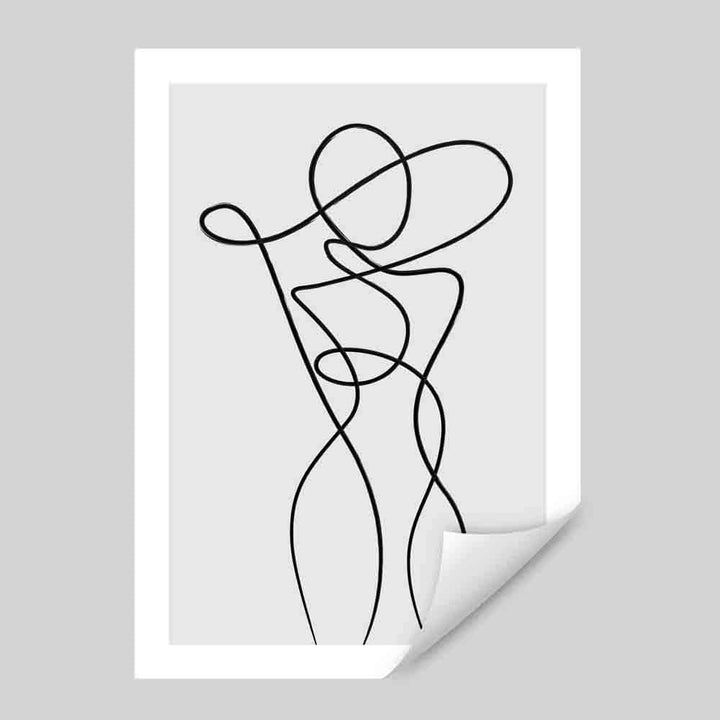 Abstract Line Art Wall Poster No. 1 | Bowlift
