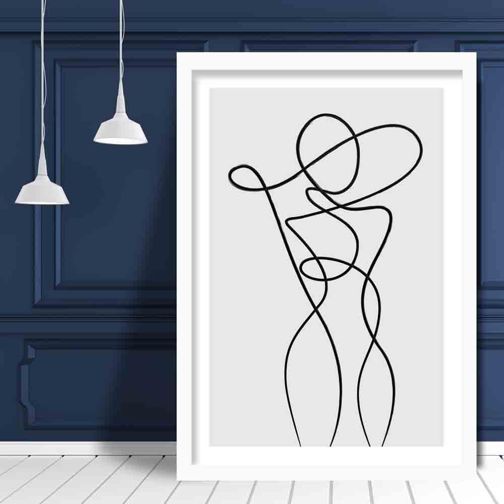 Abstract Line Art Wall Poster No. 1 | Bowlift