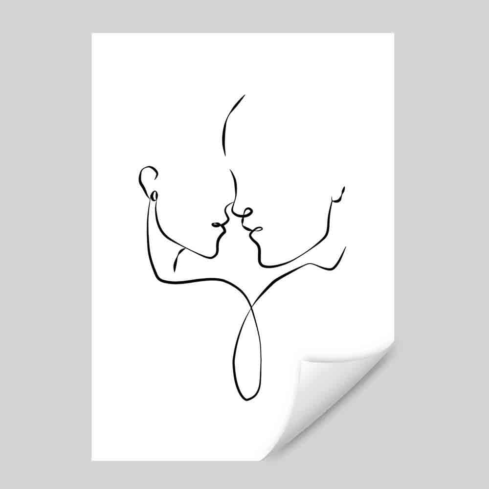 Abstract Line Art Wall Poster No. 3 | Bowlift