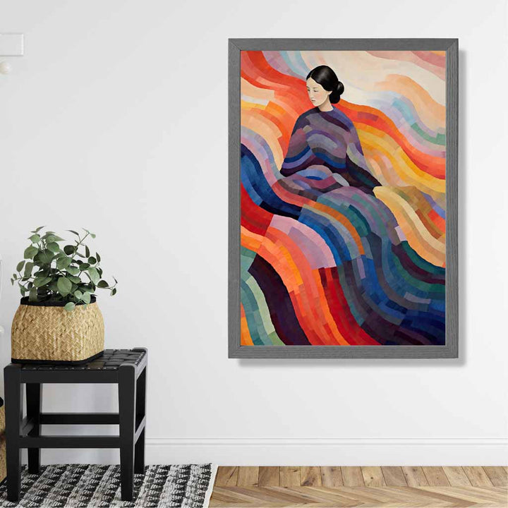 Colorful abstract surreal women print | Bowlift