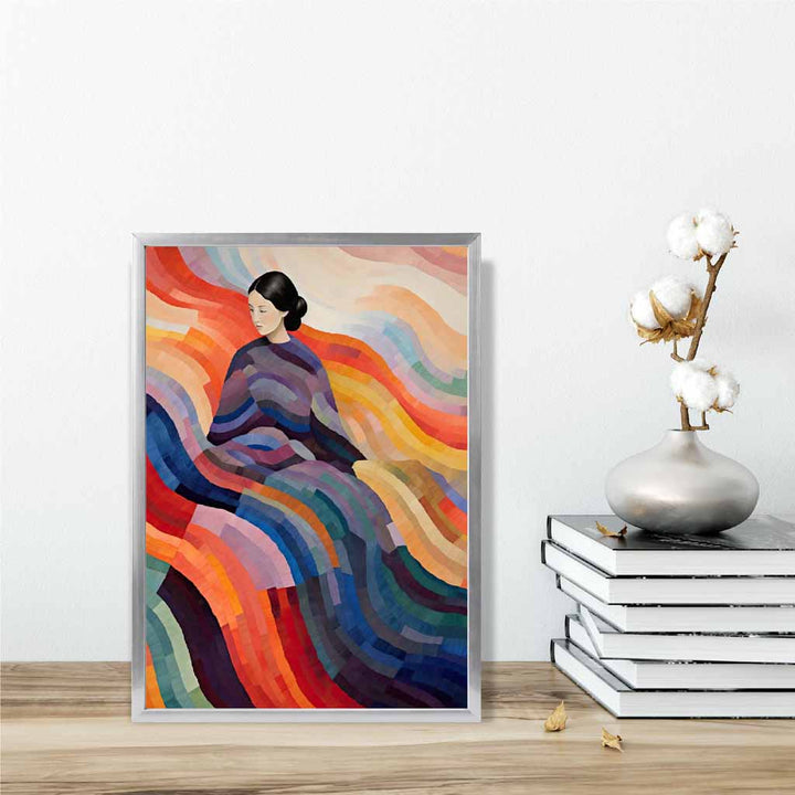 Colorful abstract surreal women print | Bowlift