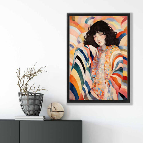 Colorful abstract quirky women's print No. 2 | Bowlift