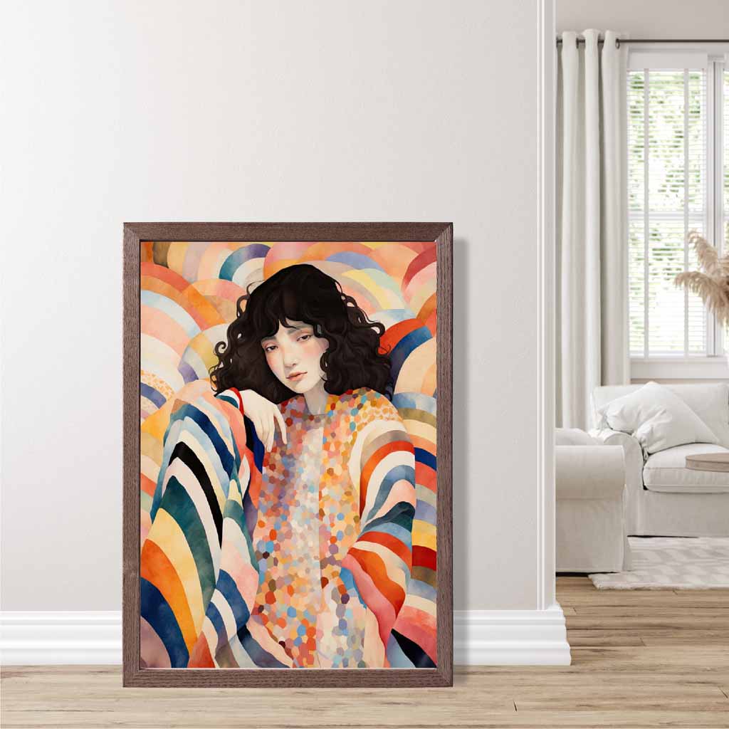 Colorful abstract quirky women's print No. 2 | Bowlift