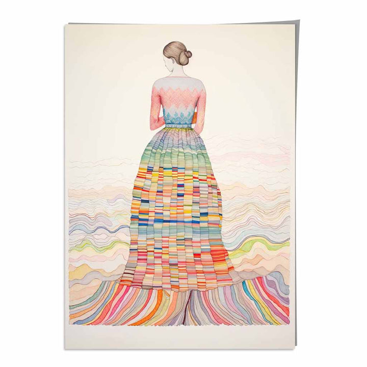 Colorful abstract quirky woman print No. 1 | Bowlift
