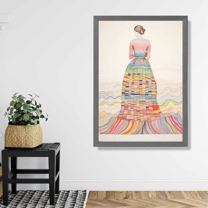 Colorful abstract quirky woman print No. 1 | Bowlift