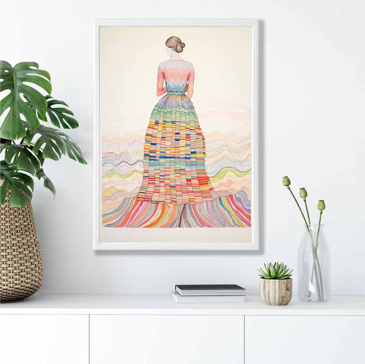 Colorful abstract quirky woman print No. 1 | Bowlift