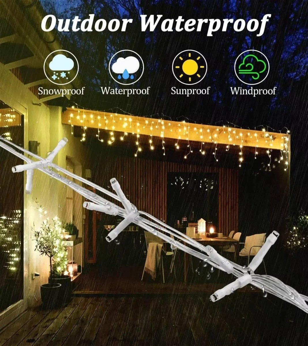 BowLift | LED Curtain String Lights for Magical Holiday Decoration