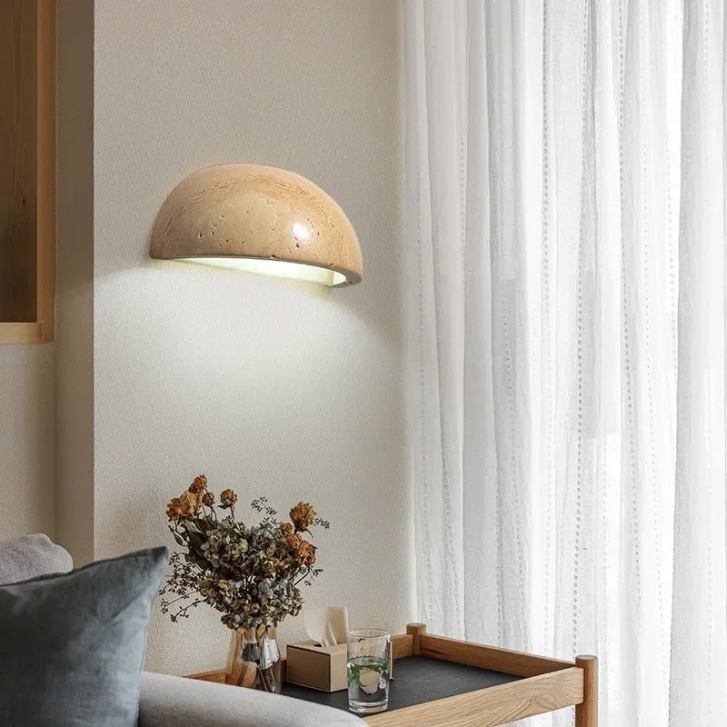 BowLift | LED stone wall light for stylish living ambiance and gentle room lighting