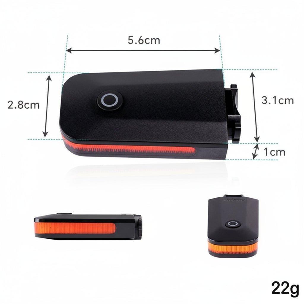 BowLift | USB rechargeable bicycle rear light with automatic brake sensor and 300° visibility