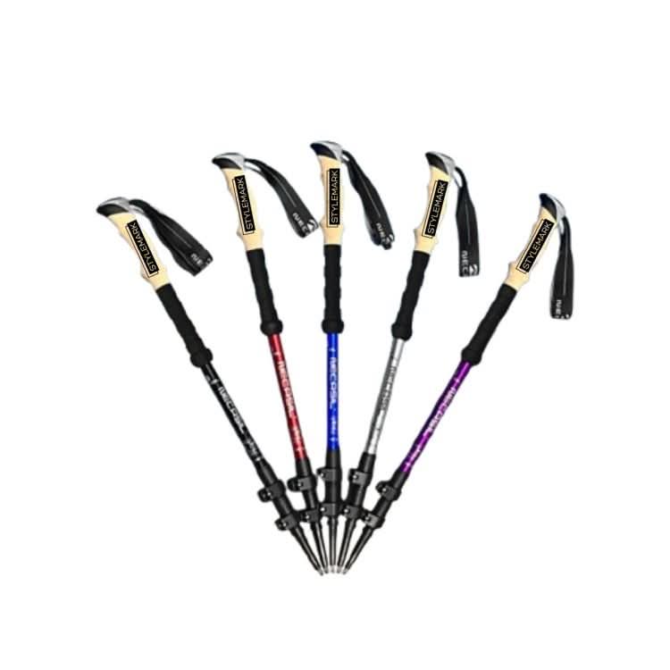 BowLift | Joint-friendly trekking poles with anti-shock system made of carbon