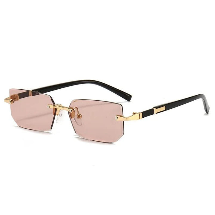 BowLift | Rectangular frameless sunglasses with UV400 protection
