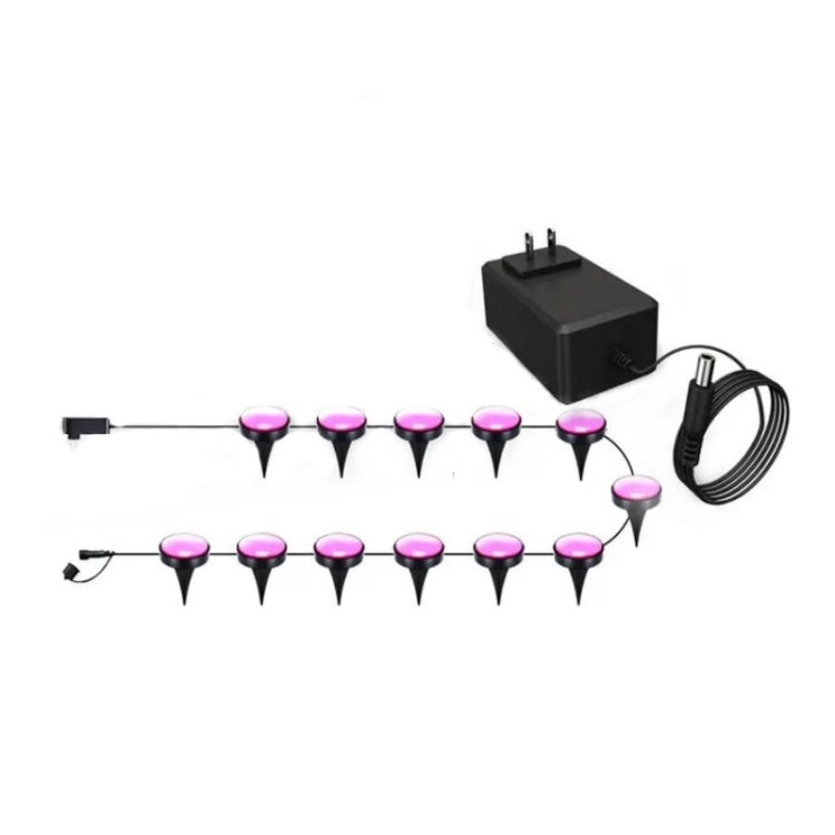 BowLift | CP01 Outdoor WIFI Smart APP Control Garden Light Music Synchronization Outdoor Ground Lights (US Plug)