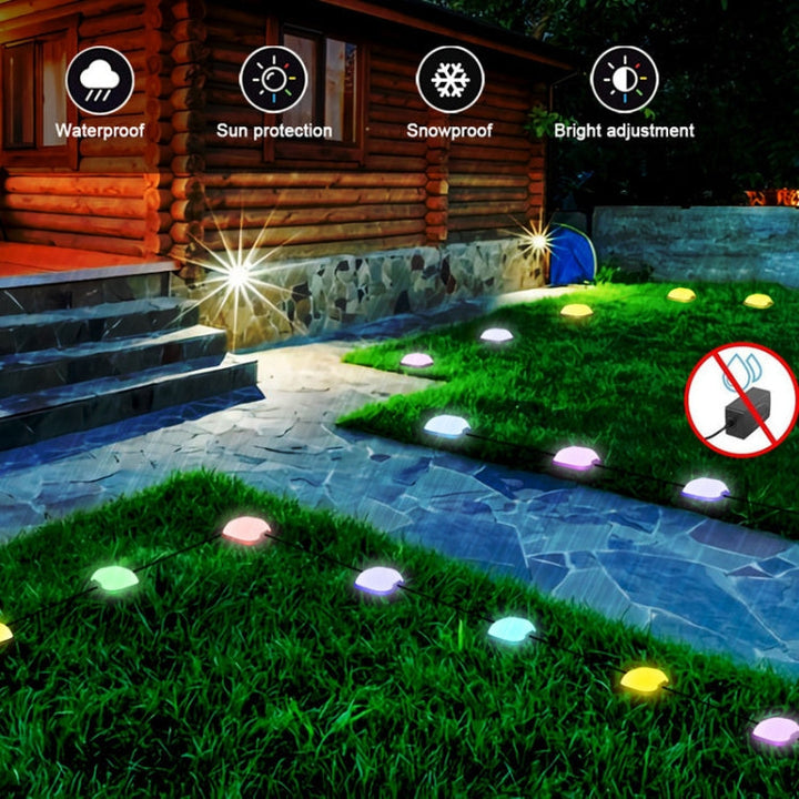 BowLift | CP01 Outdoor WIFI Smart APP Control Garden Light Music Synchronization Outdoor Ground Lights (US Plug)