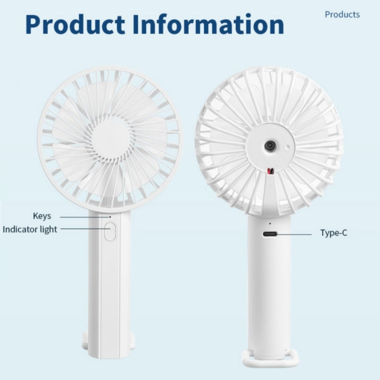 F35 With Hanging Hole Rechargeable Cooling Fan Powerful Handheld Fan 1200mAh Desk Fan(Pink) | Bowlift