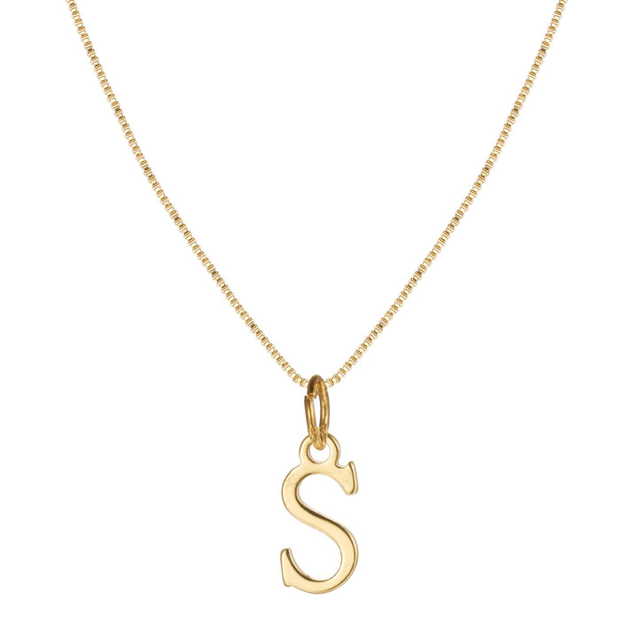 BowLift | 14k Minimal Serif Initial Necklace