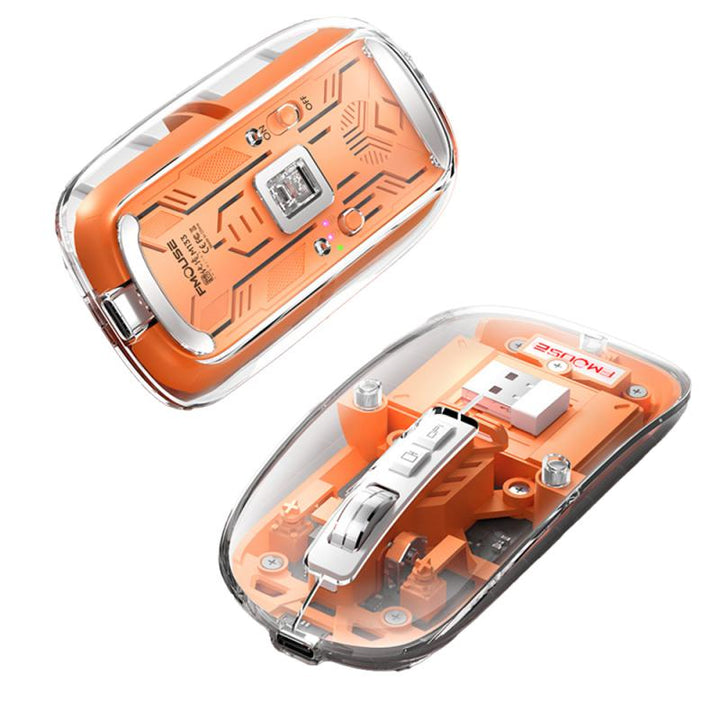 BowLift | Silent Transparent Clear Click Wireless Mouse