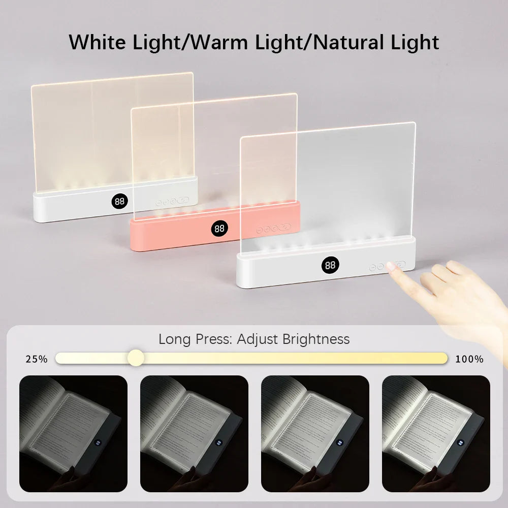 BowLift | Lexora BookLight LED Reading Lamp Bookmark | Portable & Ultra-thin | Night & Travel Light | USB 5V | ABS