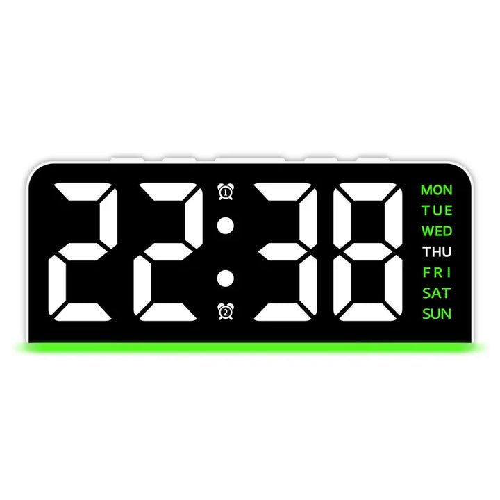 Modern LED All Week Display Night Lamp Alarm Clock | Bowlift