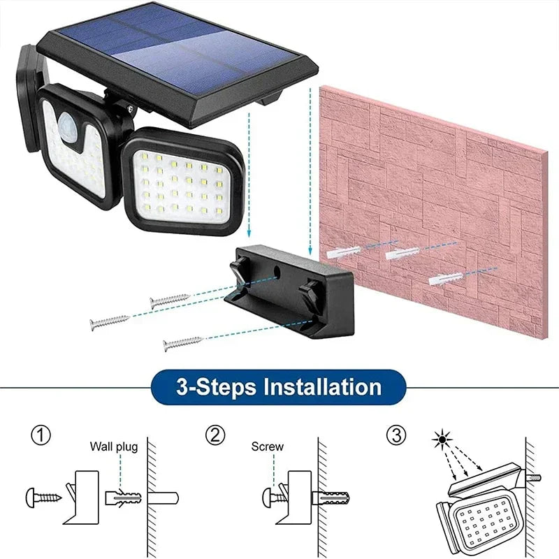 BowLift | Power Save Motion Activated Outdoor Solar Lamp