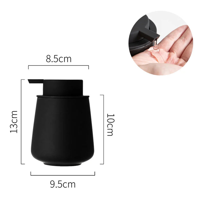 CeramiLux 300 ml Luxury Soap Dispenser made of Ceramic – for Soap, Shampoo, Conditioner or Lotion Bowlift