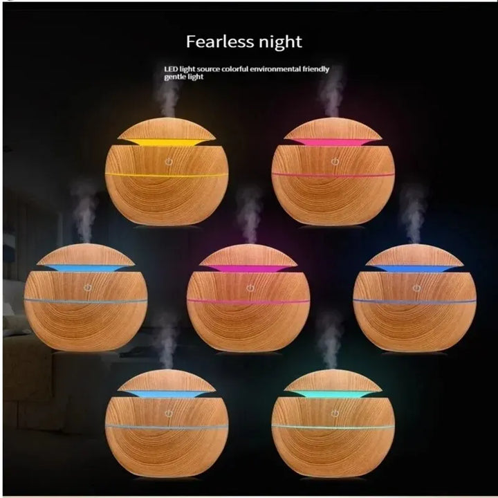 BowLift | AeroMist Air Humidifier 130 ml | Whisper Quiet <35 dB | USB Operation & LED Light | With Aroma Oil Function