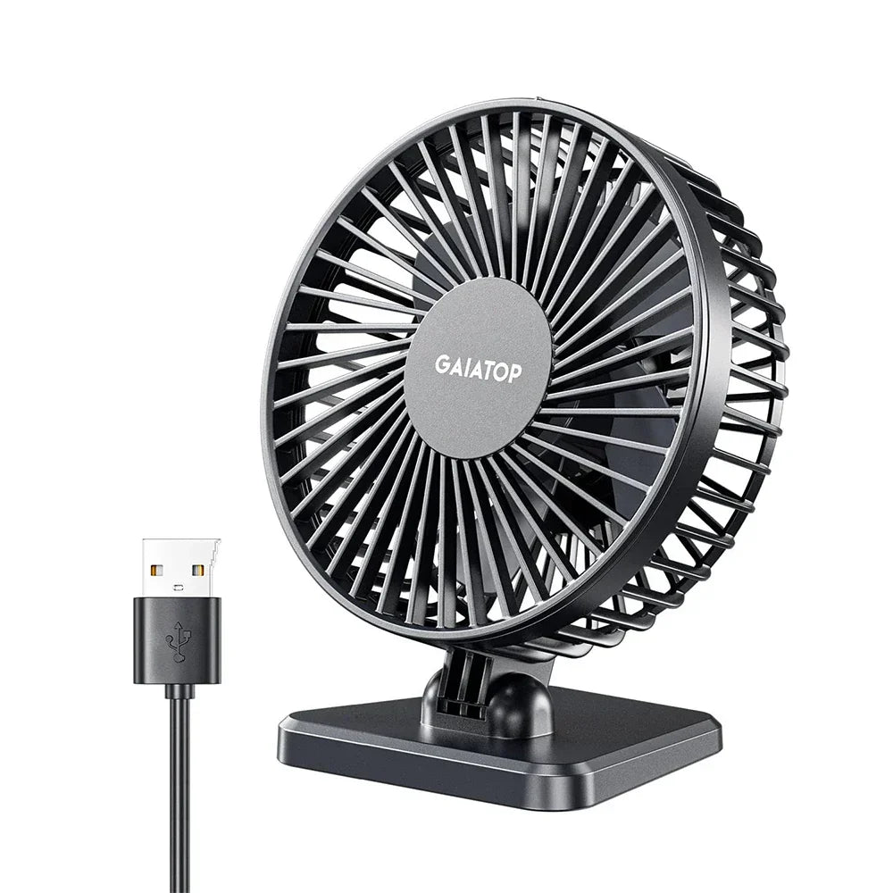 BowLift | BreezePro Lunara | USB Mini Fan | 3 Speed Levels | Compact & Quiet | For Home & Travel