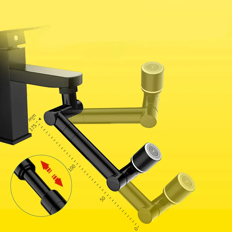 FlexiFlow 360° rotatable and extendable faucet head Bowlift