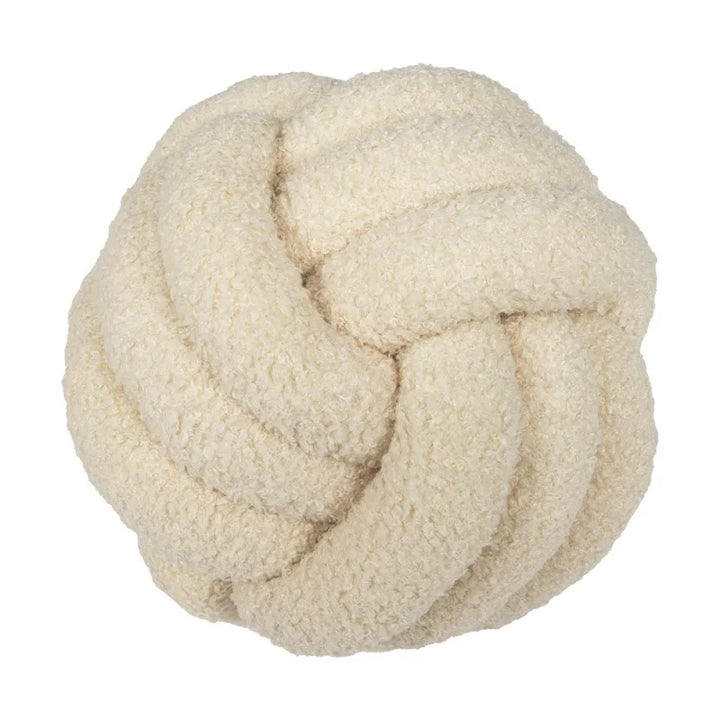 Boucle Rope Knot Ball Cushion | Bowlift