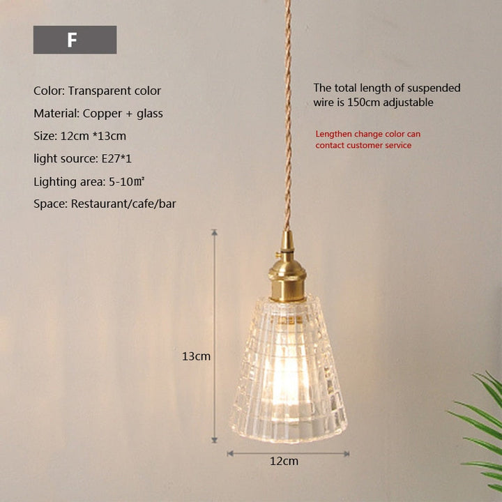 BowLift | Nordic Brilliance Transparent Glass Pendant Lamp