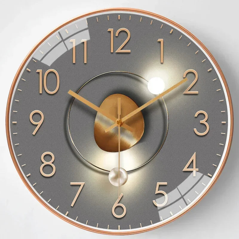BowLift | Timeless Whisper™ | Silent Classic Wall Clock | Non-Ticking Design for Bedroom & Office Decor