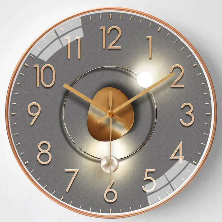 SilentTime - Digital Wall Clock in Classic Style - 8 Inch Bowlift