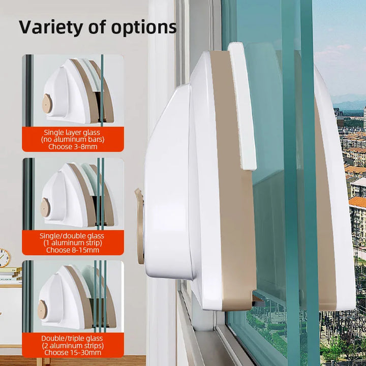 BowLift | GLASPURE Magnetic Window Cleaner | For Single & Double Glazing | Water Squeegee with Magnetic Force | Available in 4 Variants